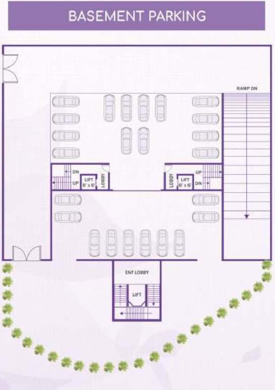 yogirajs suyog palace Shree Yogirajs Suyog Palace Basement Cluster Plan
