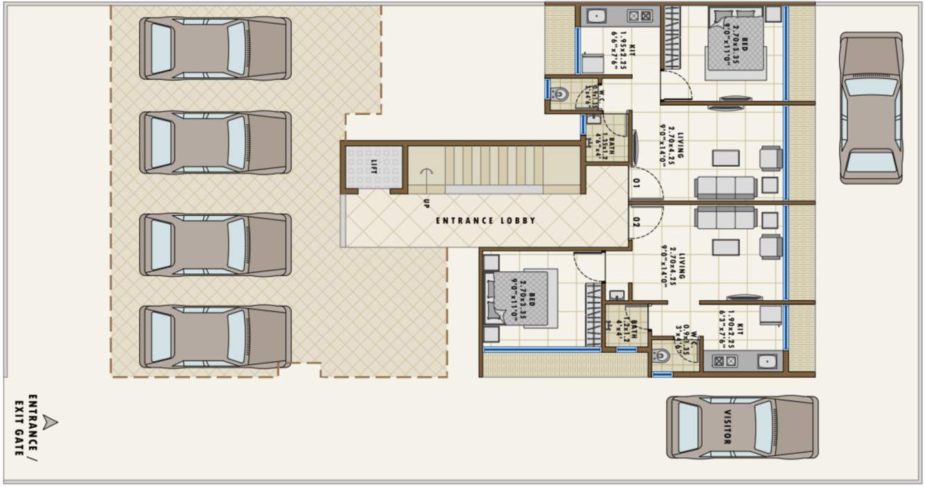  heritage Pride Heritage Cluster Plan for ground Floor