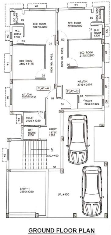  pannalal apartment Pannalal Appartment Cluster Plan for ground Floor