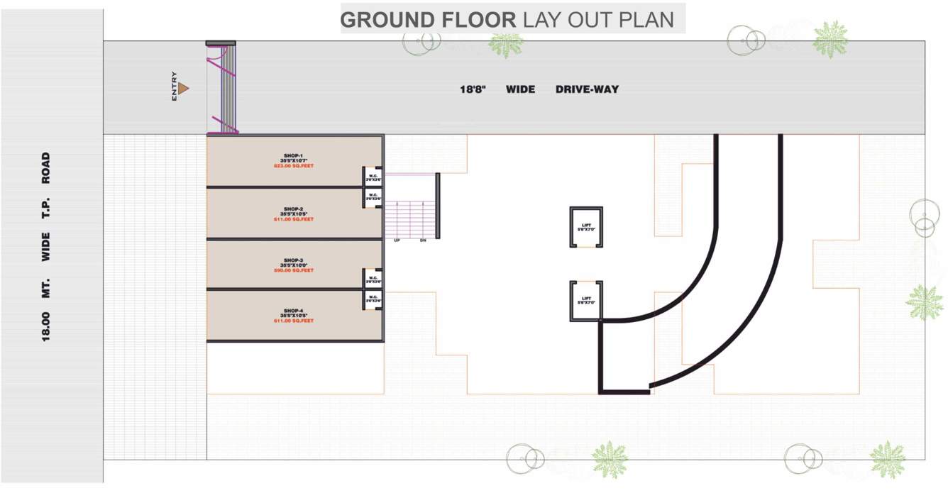  elegance Virat Elegance Cluster Plan for ground Floor