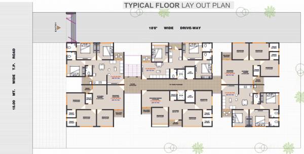  elegance Virat Elegance Cluster Plan from 1st to 7th Floor