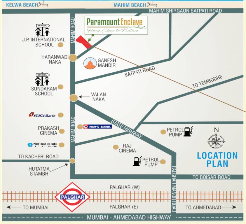  paramount enclave phase ii building no 3 b wing Location Plan