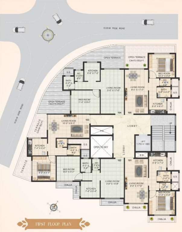  parvati vastu Parvati Vastu Cluster Plan for 1st Floor