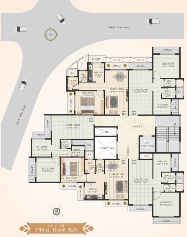  parvati vastu Parvati Vastu Cluster Plan for 3rd And 5th Floor