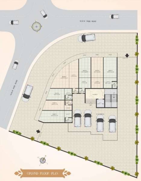  parvati-vastu Parvati Vastu Cluster Plan for ground Floor