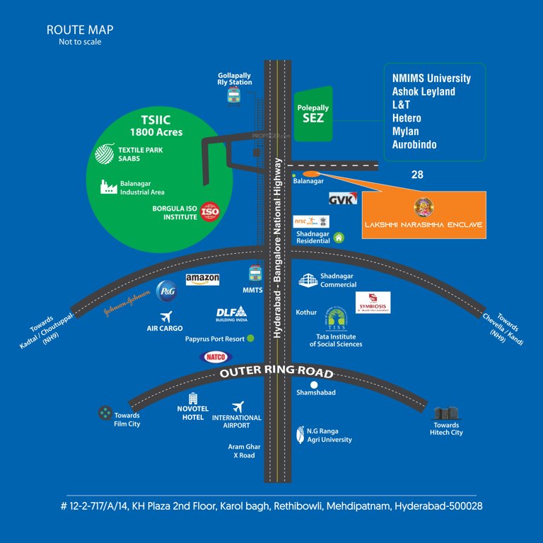  lakshmi narsimha enclave Location Plan