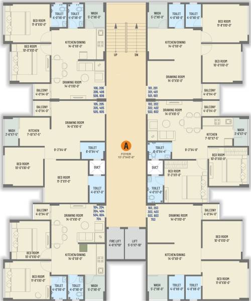  arcade Block A Cluster Plan From 1st To 7th Floor
