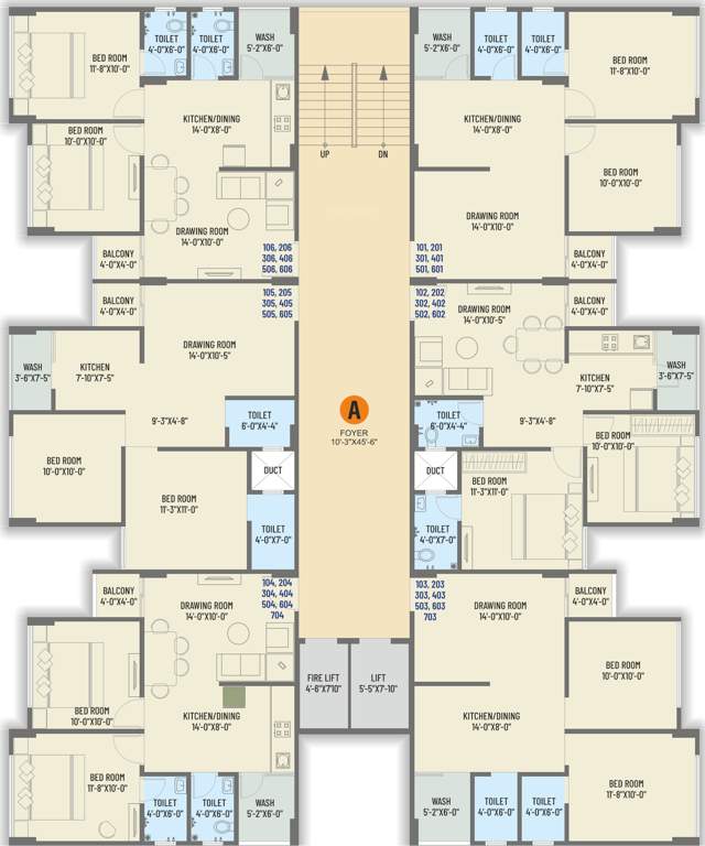  arcade Block A Cluster Plan From 1st To 7th Floor