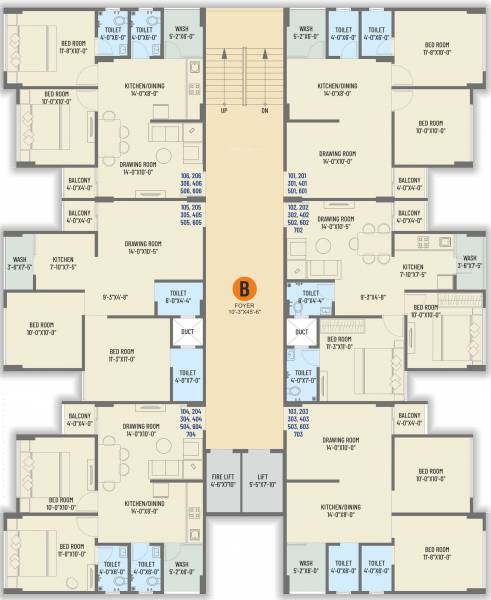 arcade Block B Cluster Plan From 1st To 7th Floor