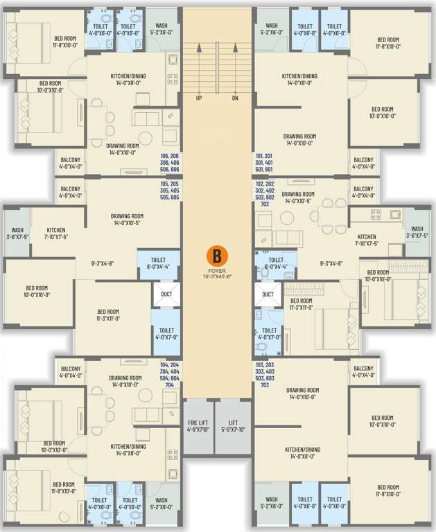 arcade Block B Cluster Plan From 1st To 7th Floor