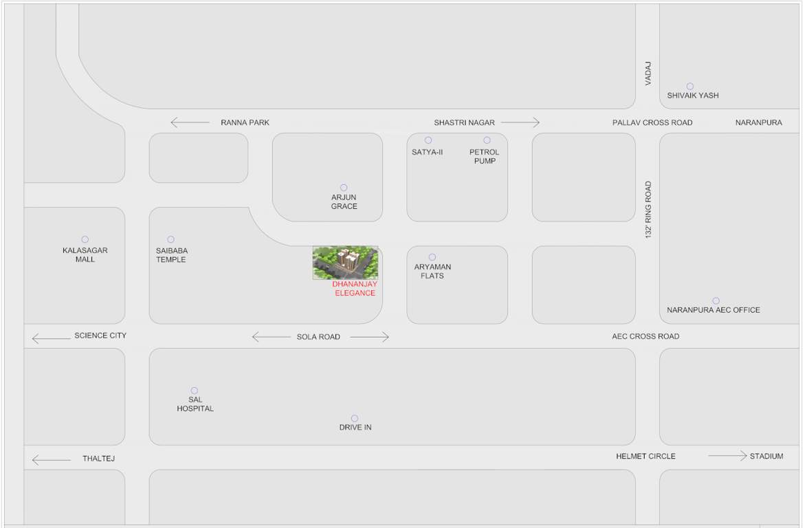  dhananjay elegance Location Plan