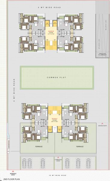  zion-skyfield Block A And Block B Cluster Plan for 2nd Floor
