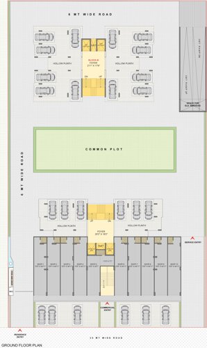  zion-skyfield Block A And Block B Cluster Plan for ground Floor