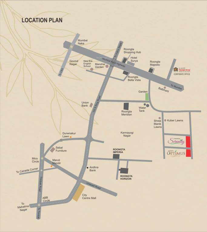  optimus apartment Location Plan