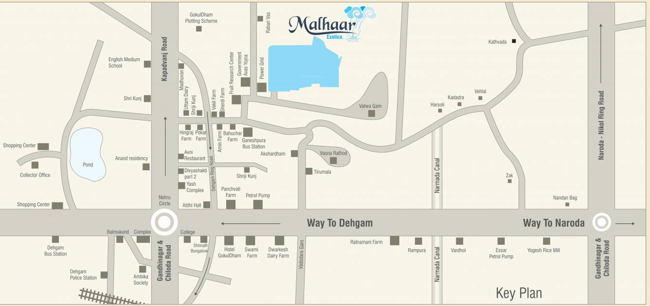  malhaar exotica Location Plan