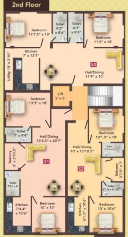  mm metro MM Metro Cluster Plan for 2nd Floor