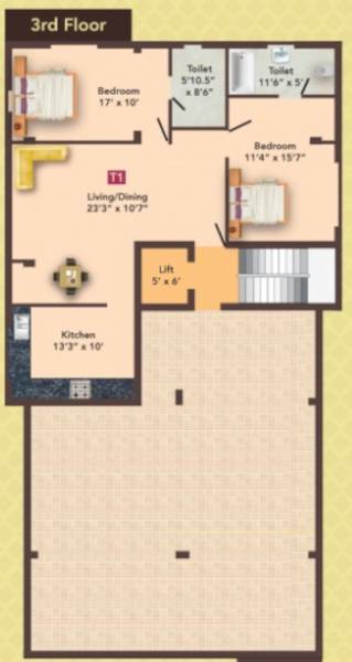  mm-metro MM Metro Cluster Plan for 3rd Floor