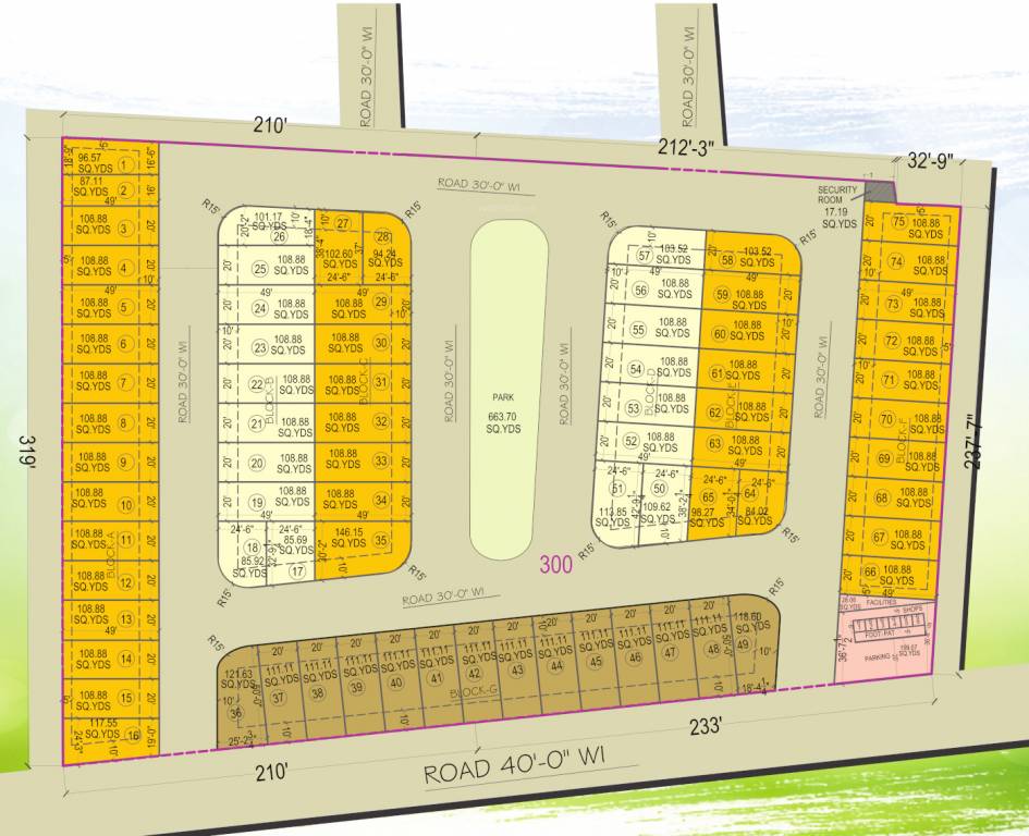  triangle cross winds Layout Plan