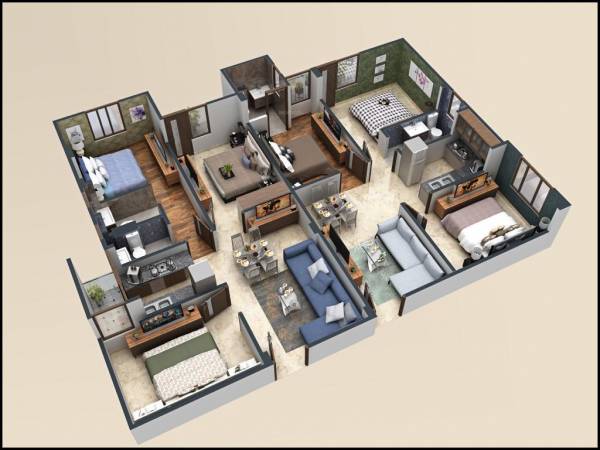  luxurious-heavens Luxurious Heavens Cluster Plan