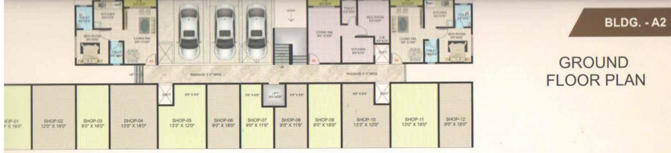  avadh complex Block A2 Cluster Plan for ground Floor