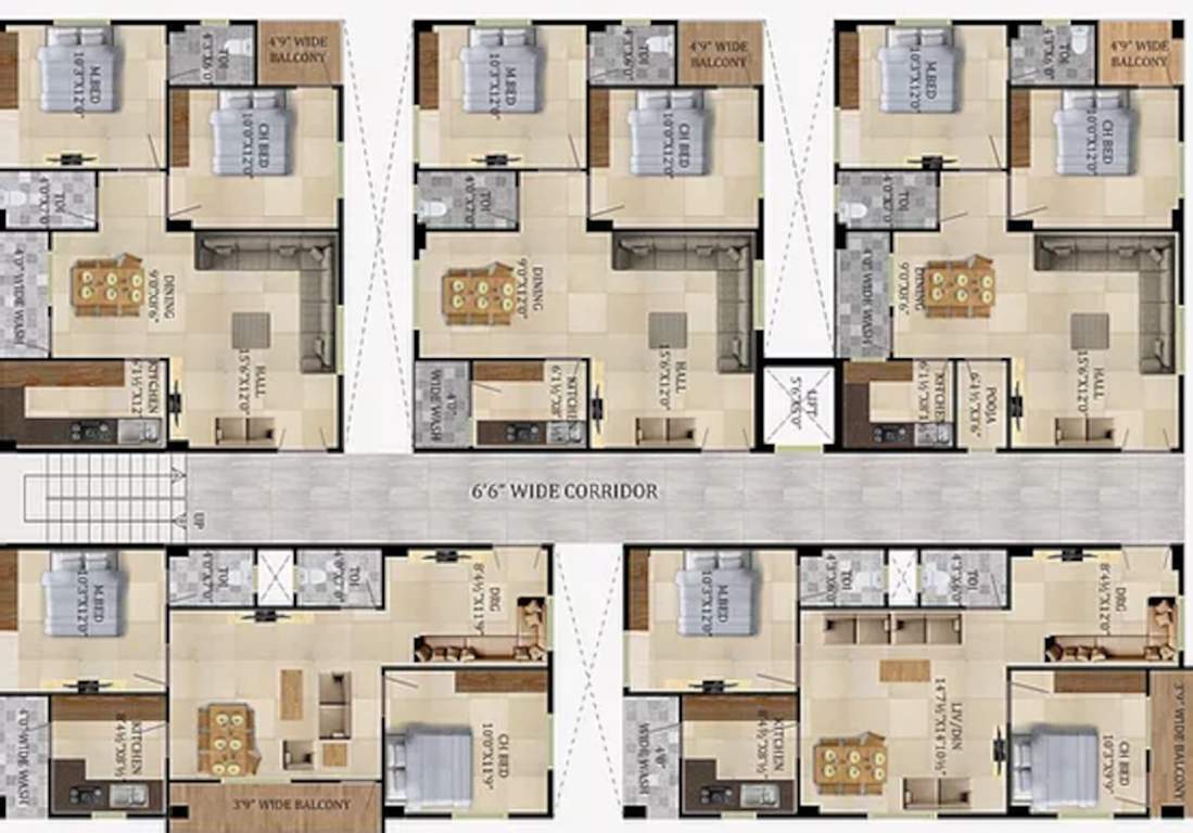  silver springs Silver Springs Cluster Plan from 1st to 4th Floor