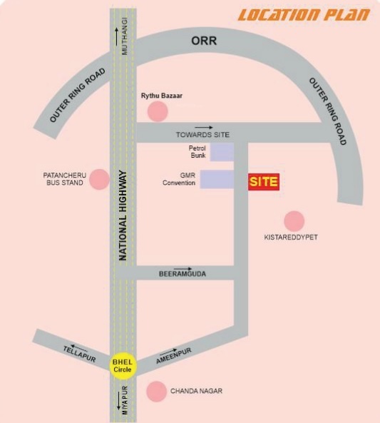  brundavanam Location Plan