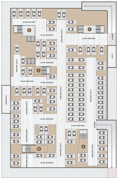  aries-heights Block A, B, C, D & E Cluster Plan For Basement