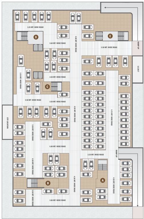  aries heights Block A, B, C, D & E Cluster Plan For Basement