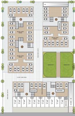  aries-heights Block A, B, C, D & E Cluster Plan For Ground Floor