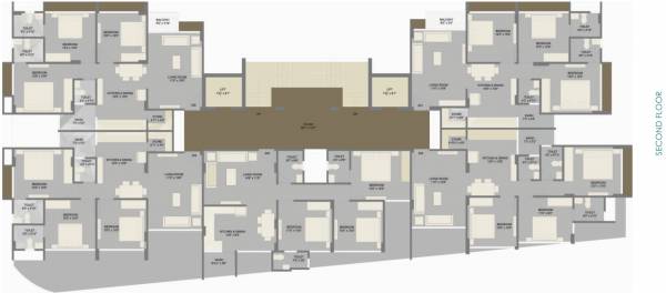  serene-1 Serene 1 Cluster Plan for 2nd Floor