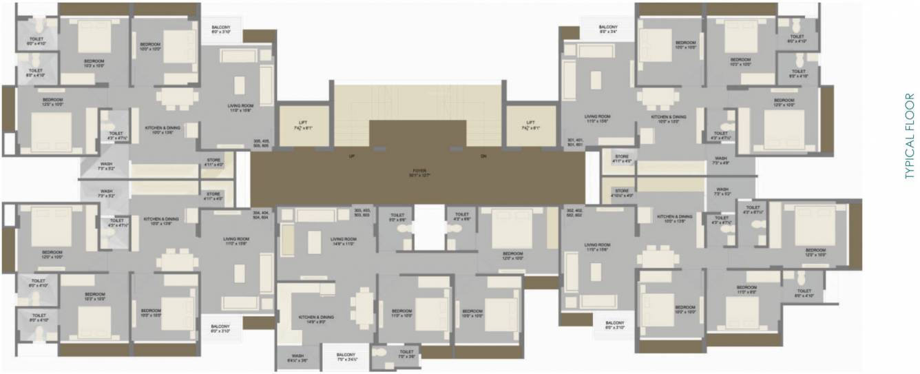  serene 1 Serene 1 Typical Cluster Plan