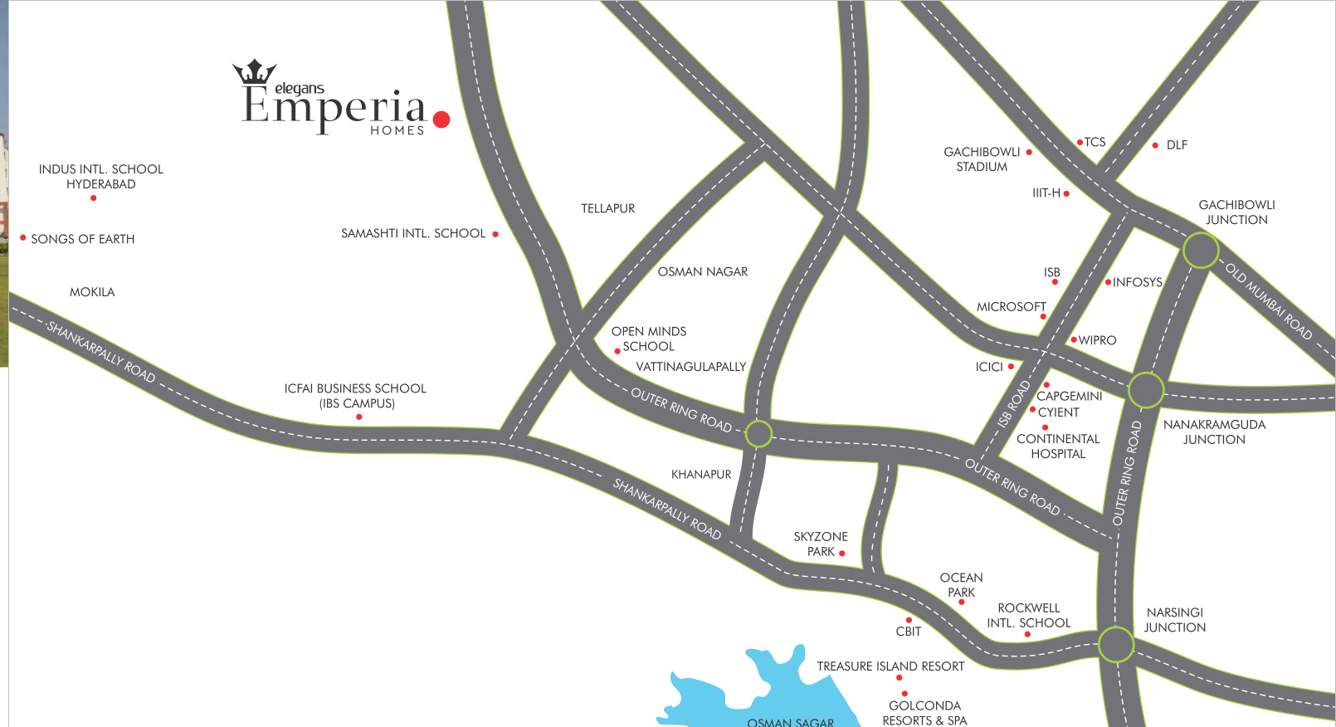  emperia homes Location Plan