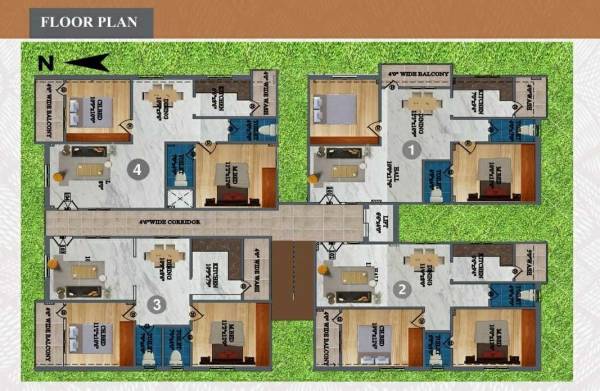 venkatadri-residency Venkatadri Residency Cluster Plan