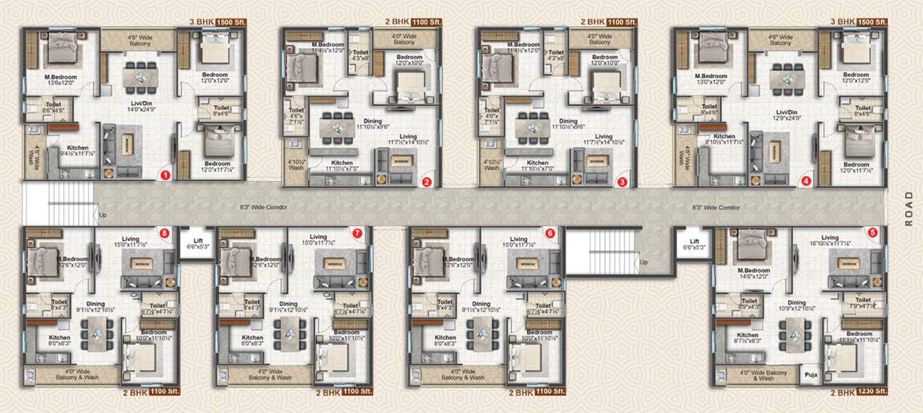  homes Block C Cluster Plan