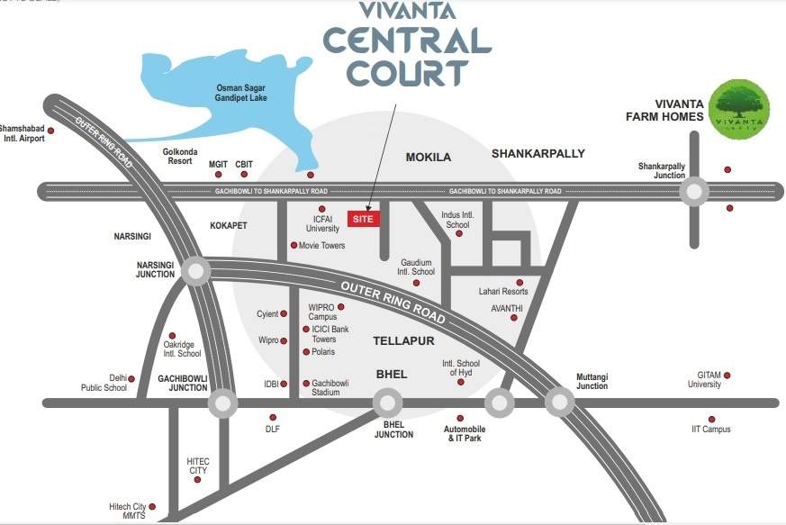  vivanta central court annex Location Plan
