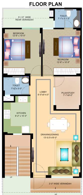 independent floors Doon Divine Independent Floors Cluster Plan from 1st to 3rd Floor