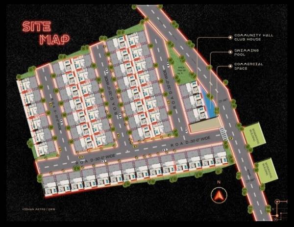  vidhan-metro-phase-i Layout Plan