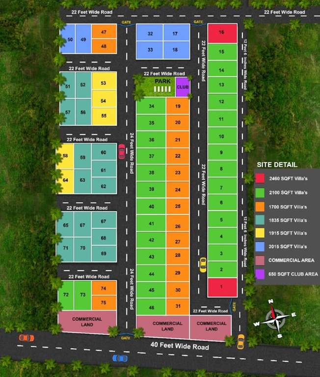  sindhuja green Layout Plan