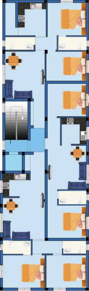  ananthu-nilayam Ananthu Nilayam Cluster Plan From 2nd To 3rd Floor