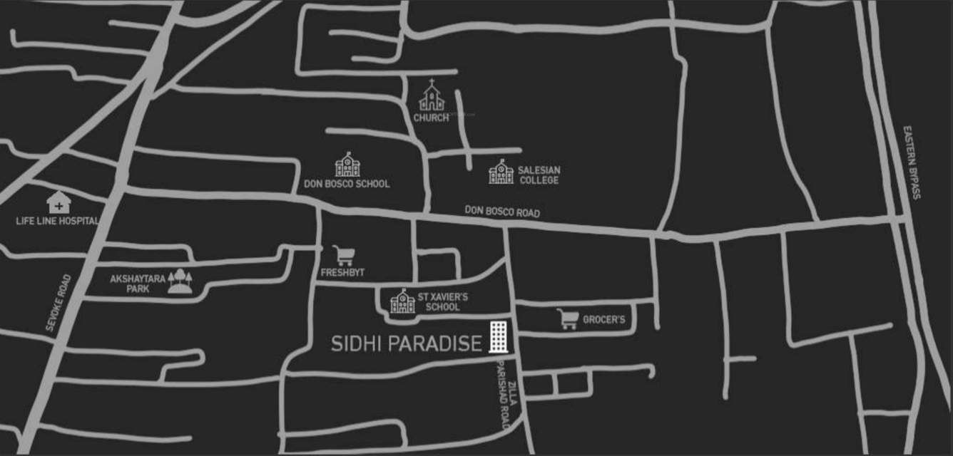  the sidhi paradise Location Plan