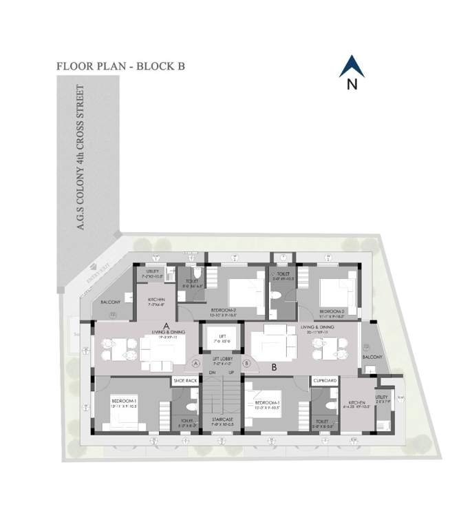  orion Block B Cluster Plan from 1st to 3rd Floor