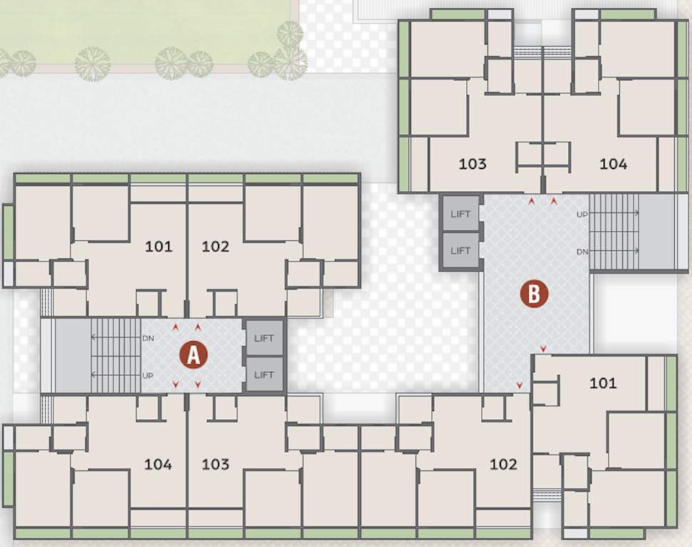  city heights Block A, B Cluster Plan From 1st To 9th Floor