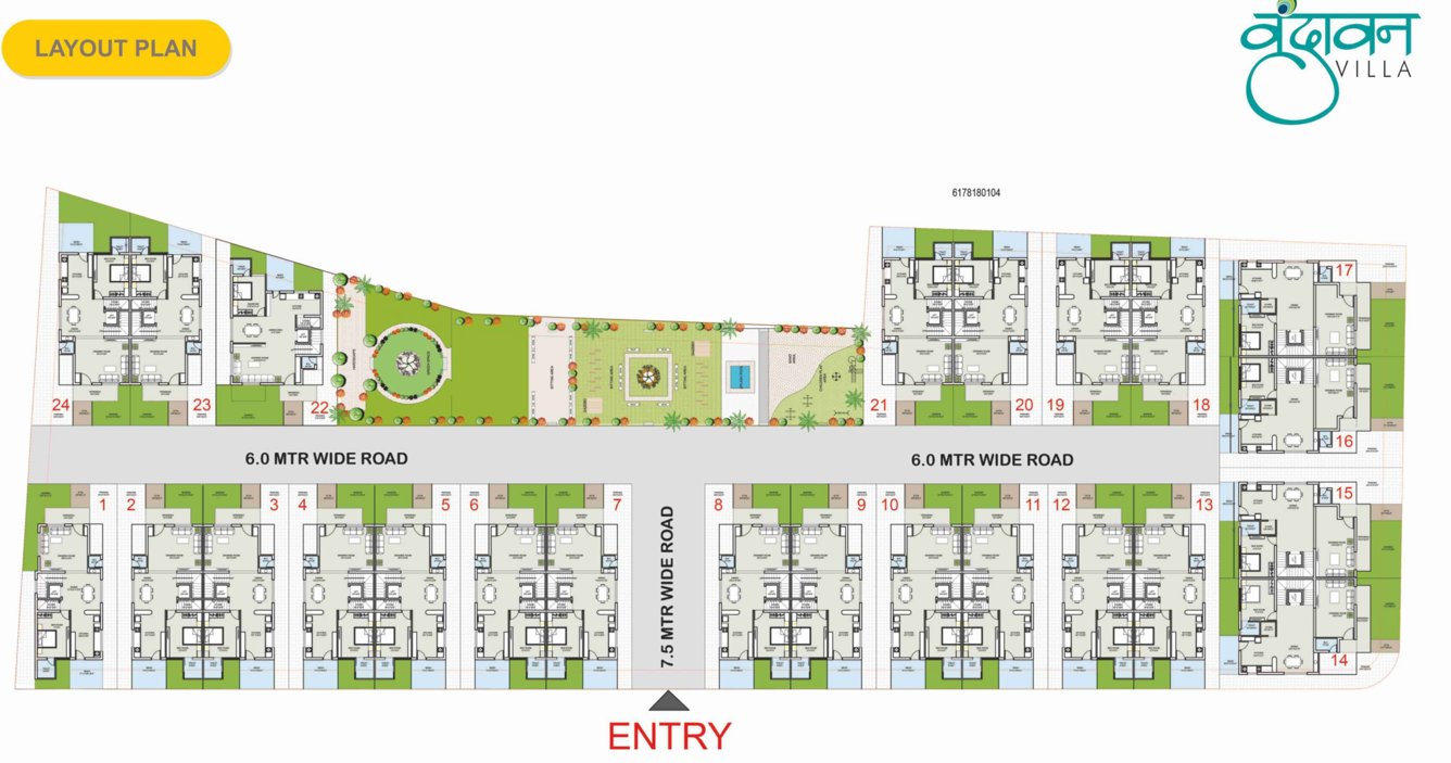 vrundavan villa Layout Plan
