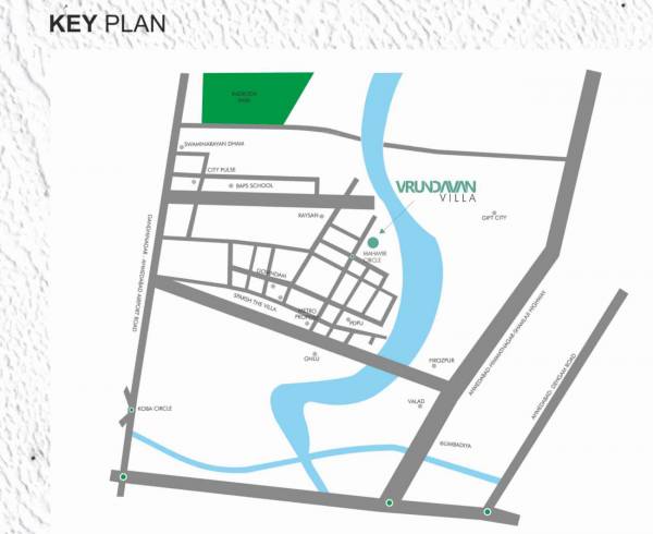  vrundavan-villa Location Plan
