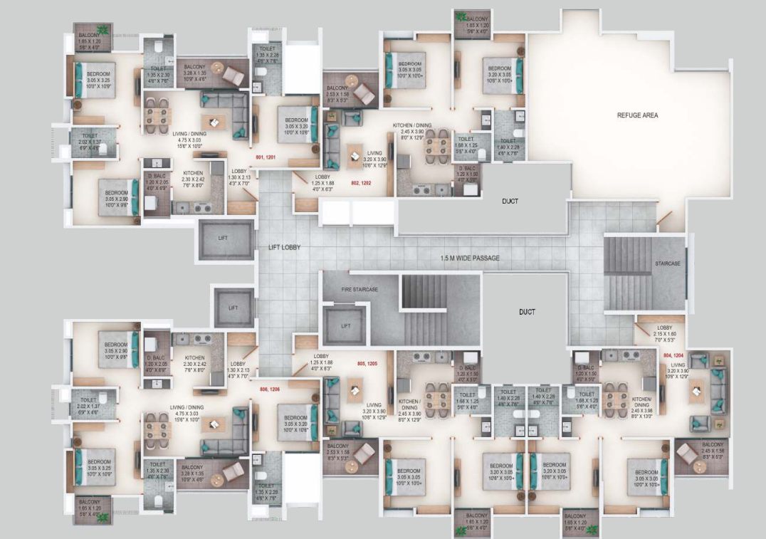  rhythm county phase ii Wing B2 Cluster Plan