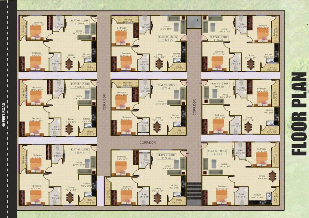  fortune Landmark Fortune Cluster Plan from 1st to 5th Floor