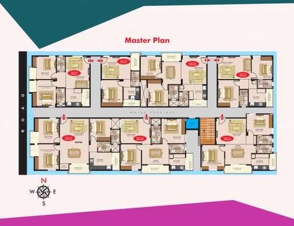  enclave Elegance Enclave Cluster Plan from 1st to 2nd Floor