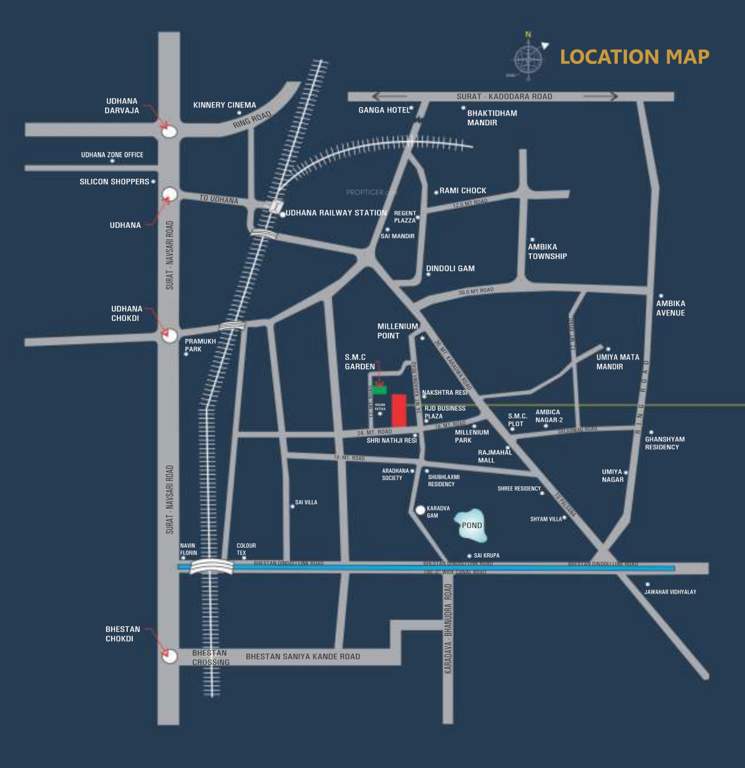  laxmi residency Location Plan