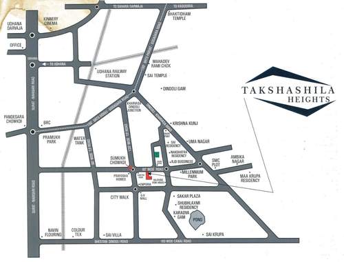  takshashila-a-heights Location Plan