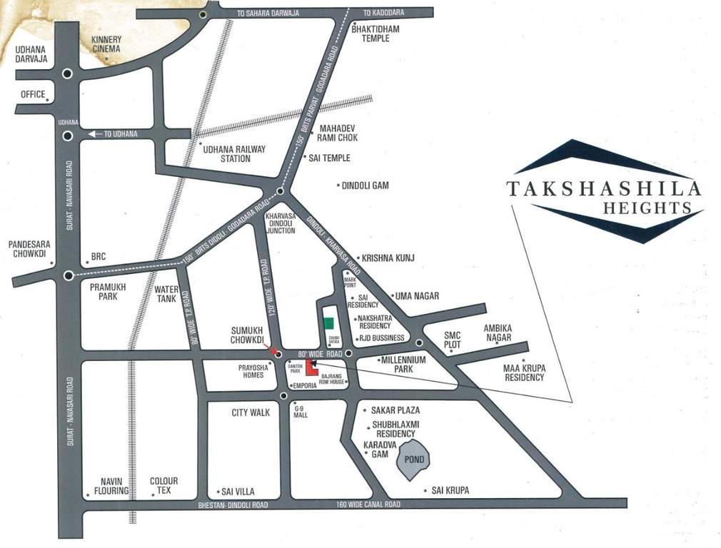  takshashila a heights Location Plan